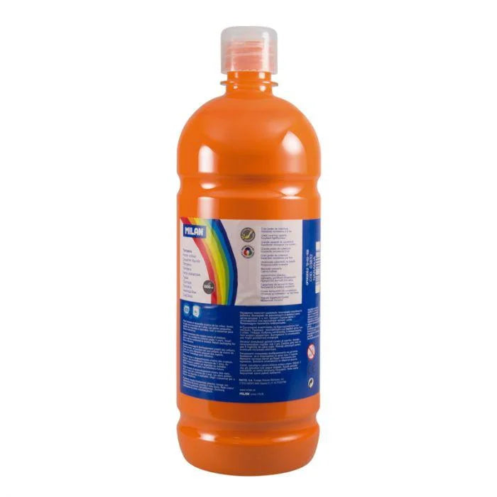 1000 ml Bottle Orange Poster Paint