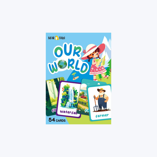 بطاقة فلاش -عوالمنا-الإنجليزية