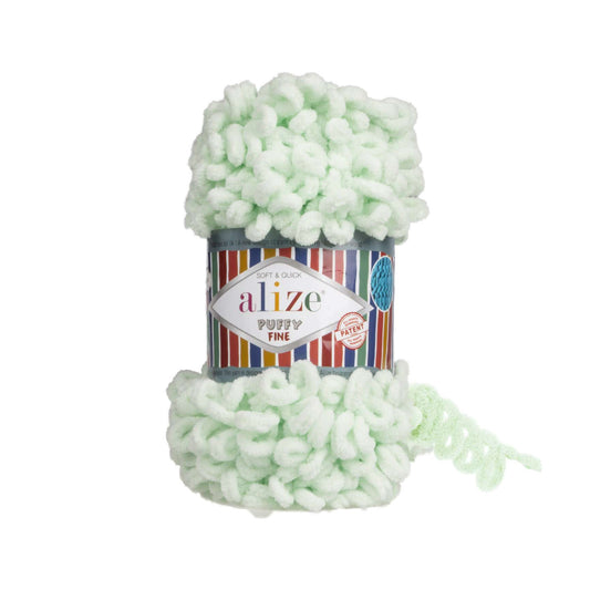 Alize Puffy Fine Knitting Yarn 464 - Mint