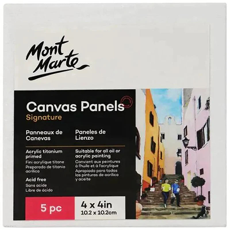 MM Canvas Panels Pack 5 10.2x10.2cm - 25125401