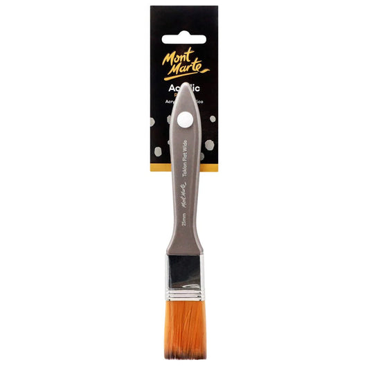 Mont Marte Artist Brush Taklon Flat Wide 25mm MPB0054